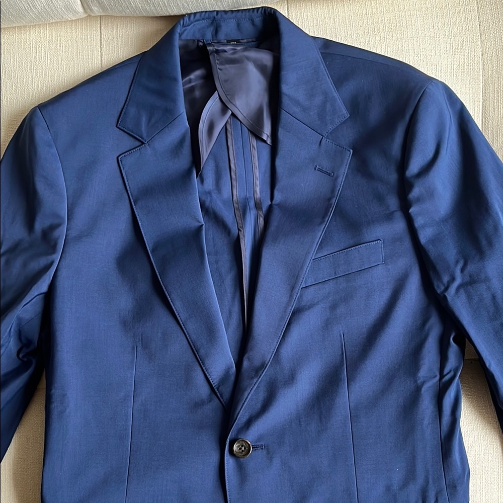 Bonobos Bright Blue Italian Sport Coat Slim Tailored Blazer NWOT 38R